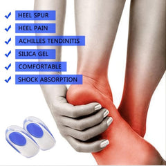 Silicone Heel Cups for Plantar Fasciitis Relief