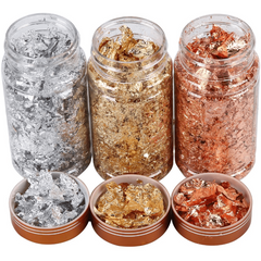 Golden Silver Rose Goden Foil Nail Art Holographic Aluminum Nail Foil Flakes