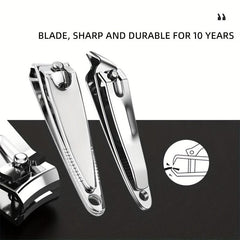 7pc Stainless Steel Manicure Set Nail Clipper Cutter Files Pedicures Salon