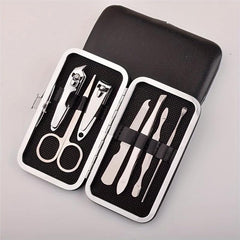 7pc Stainless Steel Manicure Set Nail Clipper Cutter Files Pedicures Salon