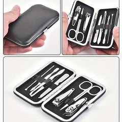7pc Stainless Steel Manicure Set Nail Clipper Cutter Files Pedicures Salon