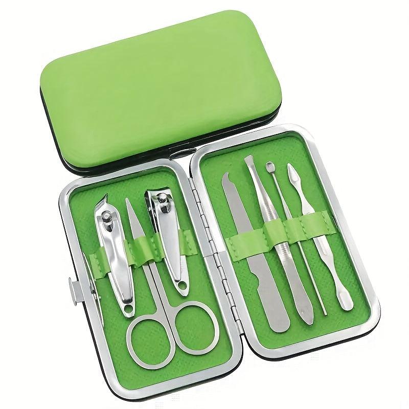7pc Stainless Steel Manicure Set Nail Clipper Cutter Files Pedicures Salon