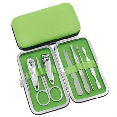 7pc Stainless Steel Manicure Set Nail Clipper Cutter Files Pedicures Salon