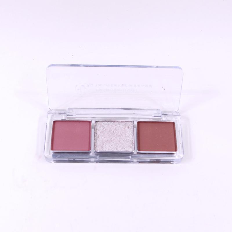 3-in-1 Eyeshadow Palette with Shimmer, Glitter, & Matte Finish