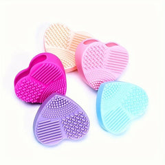 Silicone Makeup Brush Cleaner Pad Box - Wet and Dry Make Up Tools