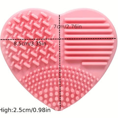Silicone Makeup Brush Cleaner Pad Box - Wet and Dry Make Up Tools