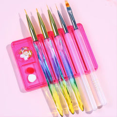 Nail Art Pen Holder Transparent Base for Easy Access