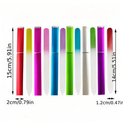 Crystal Glass Nail File Professional Nail File Set for Women