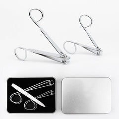 Long Handle Nail Clippers Set for Seniors with Metal Case