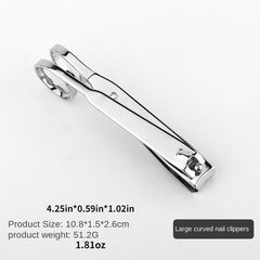 Long Handle Nail Clippers Set for Seniors with Metal Case