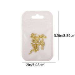 20 pcs 3D DIY Nail Art Braided Twist Metal Ornaments Alloy Nail Accessories