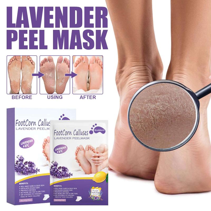 2 Pairs Lavender Foot Mask for Callus Removal
