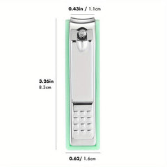 Anti Splash Sharp Nail Clippers Stainless Steel