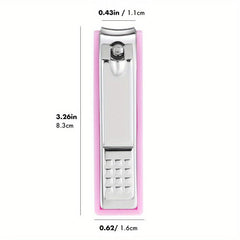 Anti Splash Sharp Nail Clippers Stainless Steel