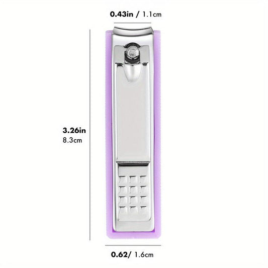 Anti Splash Sharp Nail Clippers Stainless Steel