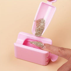 Two Layer Dip Powder Recycling Tray for Home Manicure