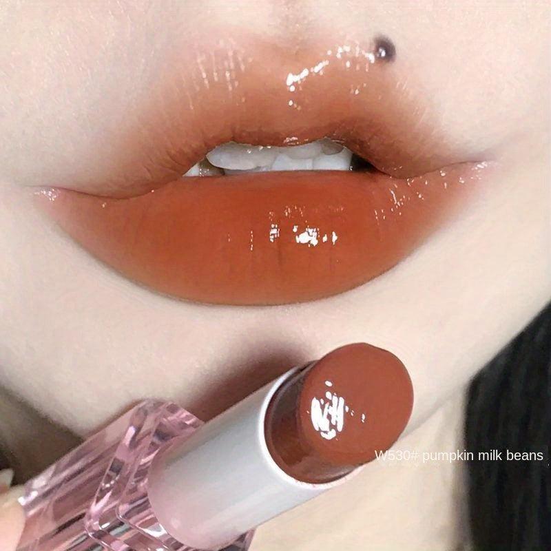 Jelly Lipstick Lip Gloss Mirror Glow Long Lasting Moisturizing Lip Glaze