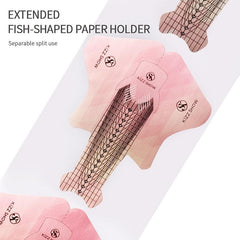 Fish Shape Nail Art Paper Tips 500 Per Bag