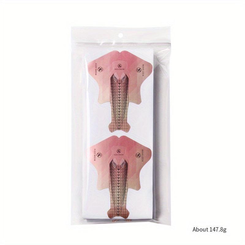 Fish Shape Nail Art Paper Tips 500 Per Bag