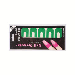 10pcs Anti Spill Nail Polish Protector Stickers for DIY Nail Art