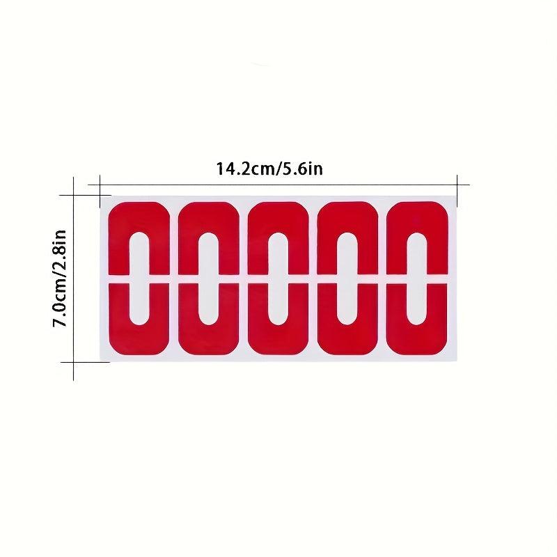 10pcs Anti Spill Nail Polish Protector Stickers for DIY Nail Art