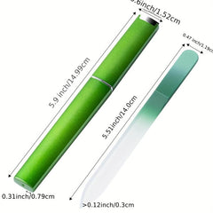 3 Pack Glass Nail File Crystal Fingernail Files Set Double Sided Nail Files
