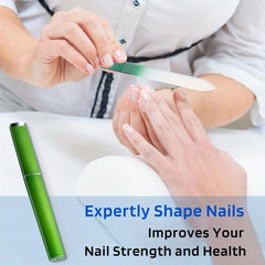 3 Pack Glass Nail File Crystal Fingernail Files Set Double Sided Nail Files