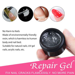 Instant Nail Repair Gel - Protects & Repairs Cracked Nails