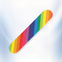 10 Pcs Rainbow Nail File For Toenails Manicure Polishing Rubbing Strip