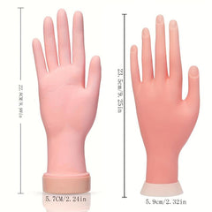 Flexible Soft Plastic Mannequin Hand Nail Trainer