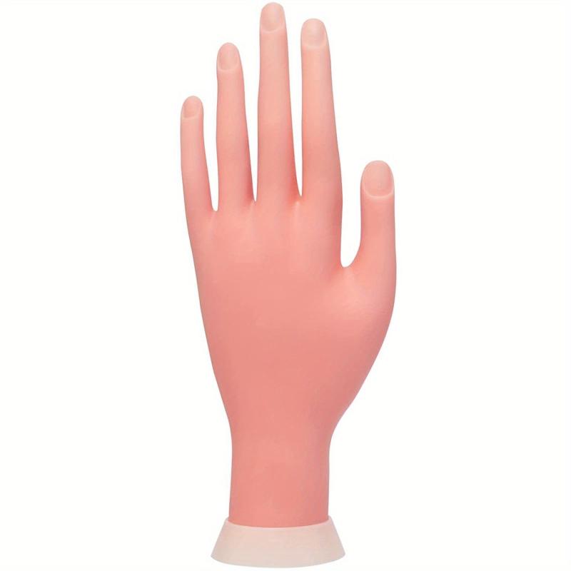 Flexible Soft Plastic Mannequin Hand Nail Trainer