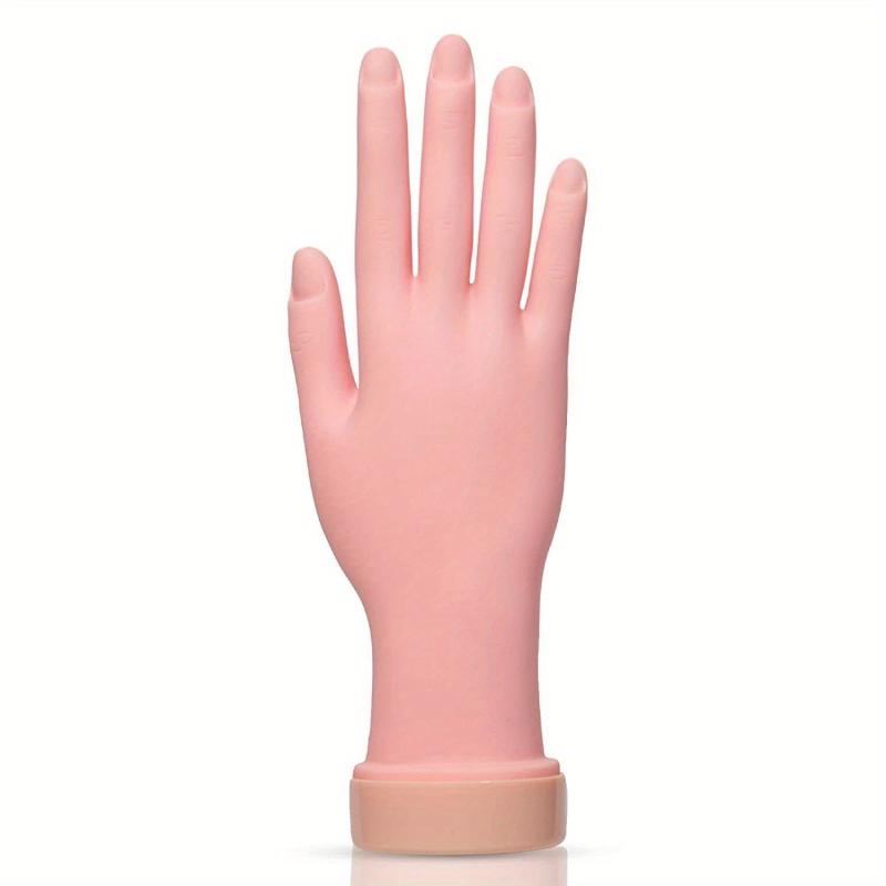 Flexible Soft Plastic Mannequin Hand Nail Trainer
