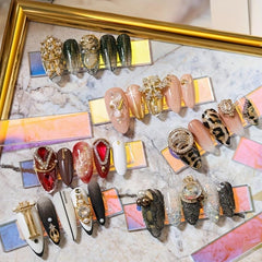 10 Pcs Acrylic Nail Display Stand Set