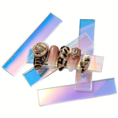 10 Pcs Acrylic Nail Display Stand Set