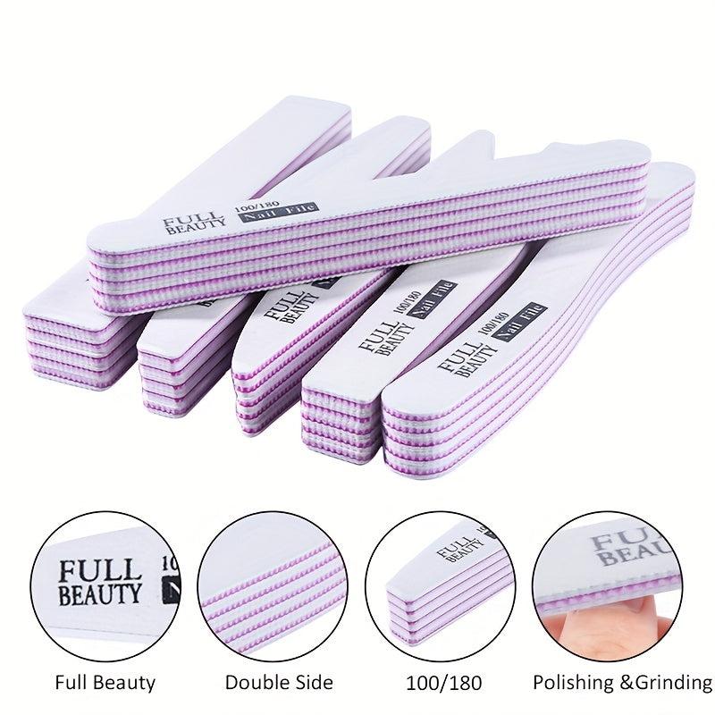 Professional Nail Files Nail Art Manicure Pedicure Tool Set