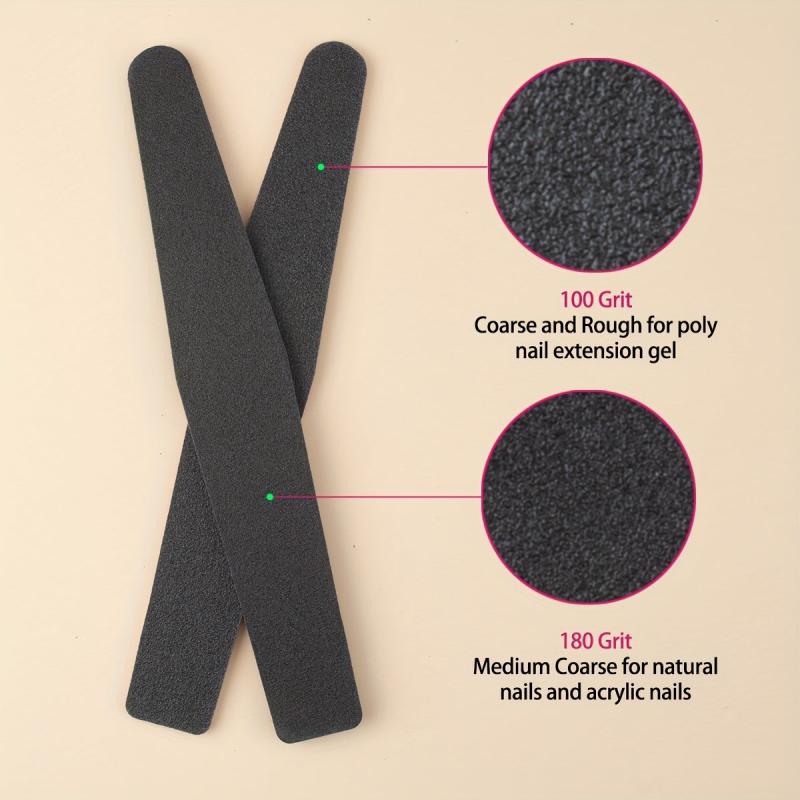 10pcs Double Sided Nail Files for Acrylic Nails