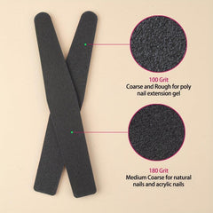 10pcs Double Sided Nail Files for Acrylic Nails