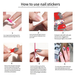 Christmas Snowflake Nail Polish Stickers - Self Adhesive Gel Decals