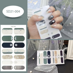 Christmas Snowflake Nail Polish Stickers - Self Adhesive Gel Decals