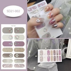 Christmas Snowflake Nail Polish Stickers - Self Adhesive Gel Decals
