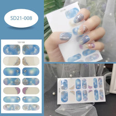 Christmas Snowflake Nail Polish Stickers - Self Adhesive Gel Decals