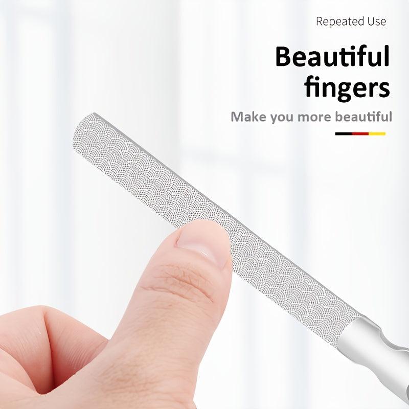 Double Sided Stainless Steel Nail Files for Manicure Pedicure