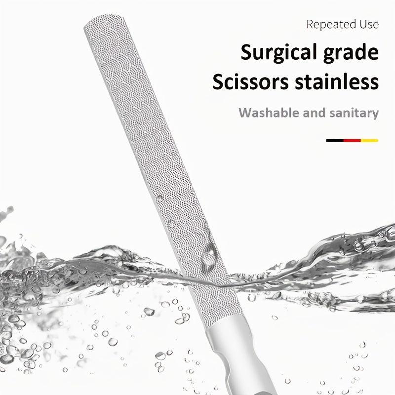 Double Sided Stainless Steel Nail Files for Manicure Pedicure