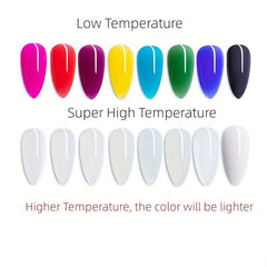 Temperature Changing Poly Nail Gel Rose Red Gray Nail Extension Gel