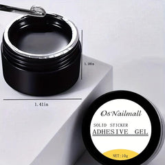 Clear Rhinestone Gel Nail Tips with No Wipe Adhesive