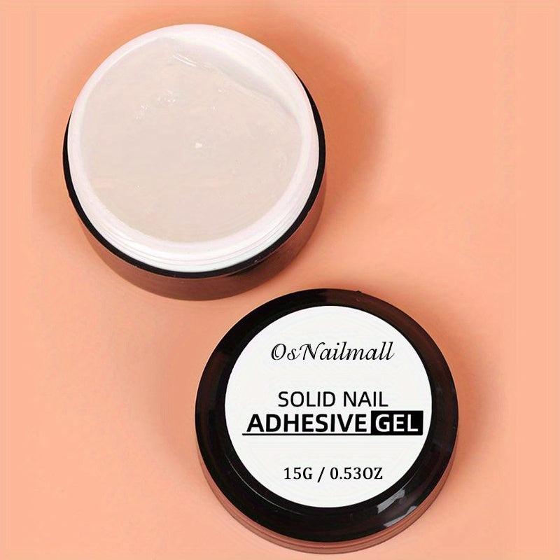 Clear Rhinestone Gel Nail Tips with No Wipe Adhesive