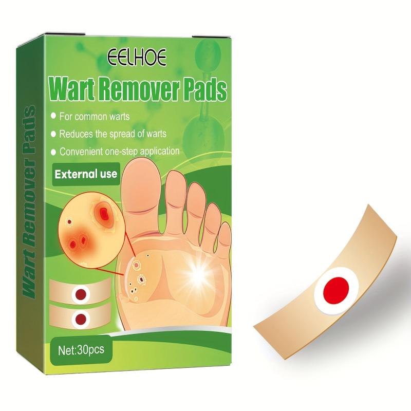 30 Pcs Foot Corn Clean Pads - Naturally Clean Toe Corns And Calluses