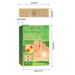 30 Pcs Foot Corn Clean Pads - Naturally Clean Toe Corns And Calluses