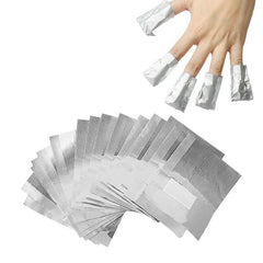 100 Pcs Aluminium Foil Nail Art Removal Wraps