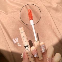 Sweet Fart Peach 3 Pcs Set Lipstick Lip Glaze Long Lasting Waterproof